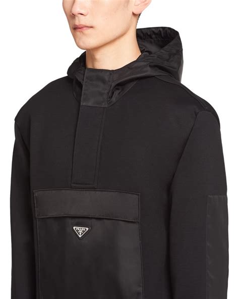 prada technical sweatshirt|prada nylon sweatshirt.